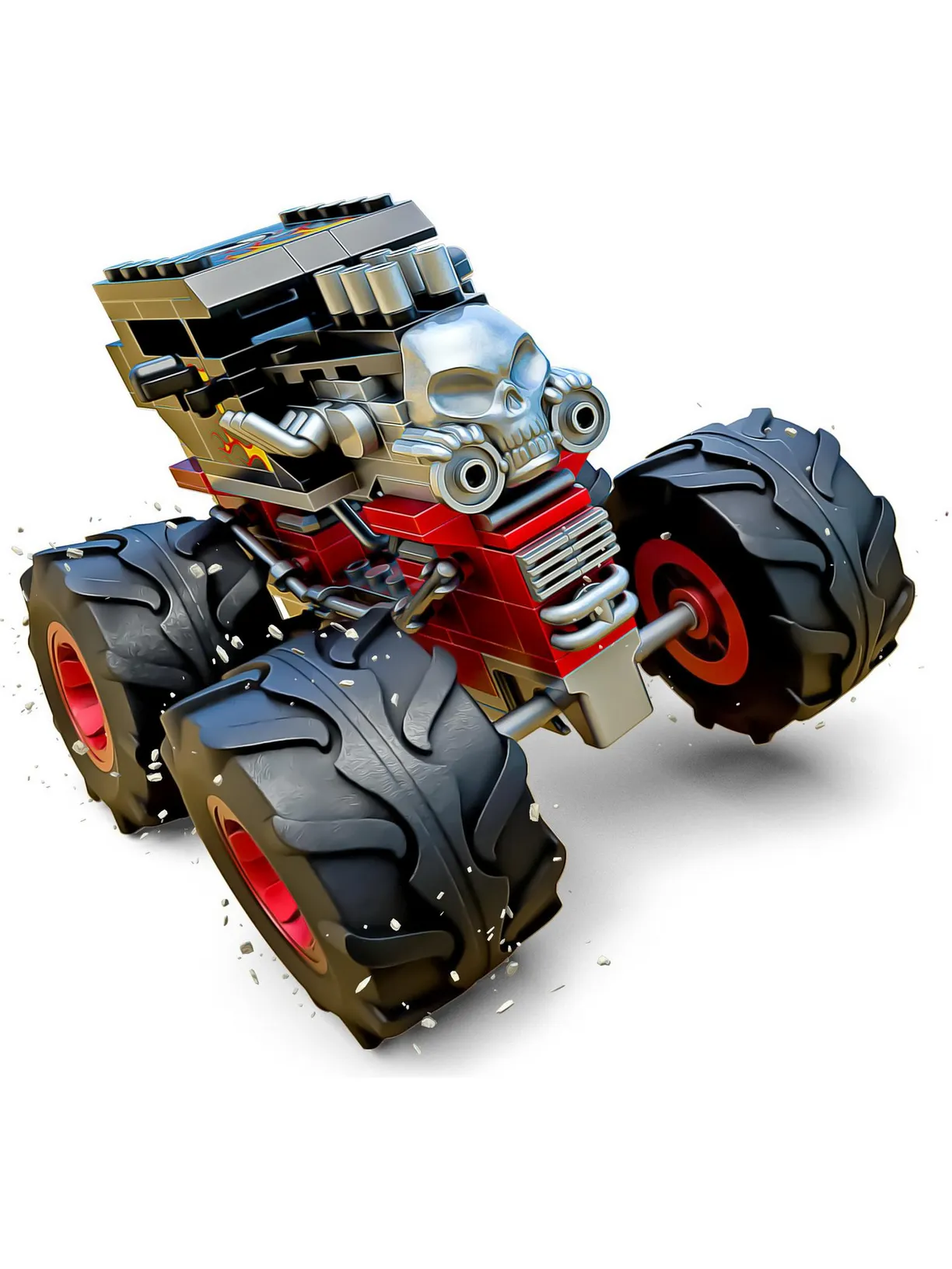 Конструктор MEGA Construx Hot Wheels Monster Trucks Bone Shaker, 194 детали