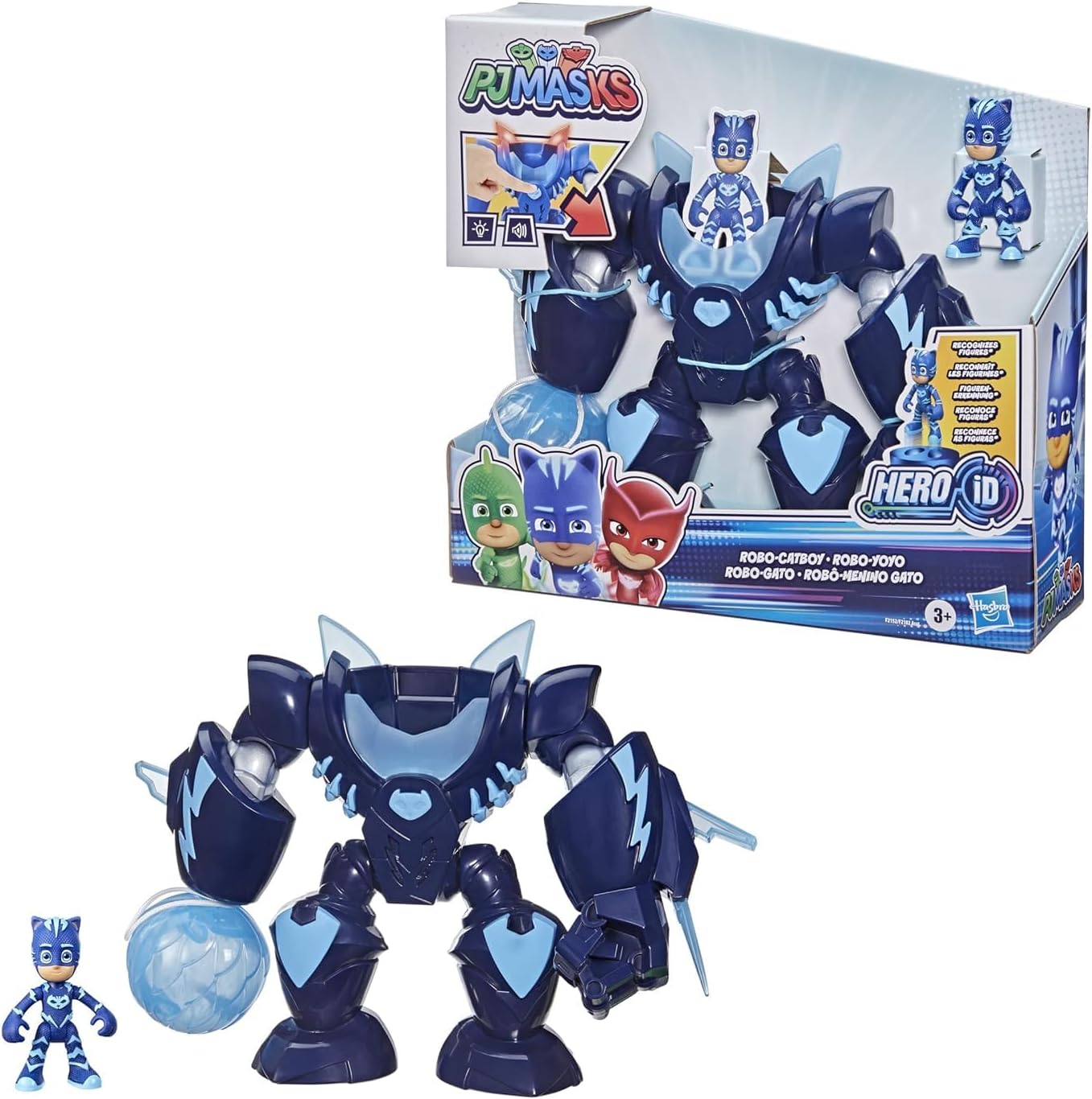 Робот PJ Masks Robo-Catboy с фигуркой Кэтбоя, светом и звуком