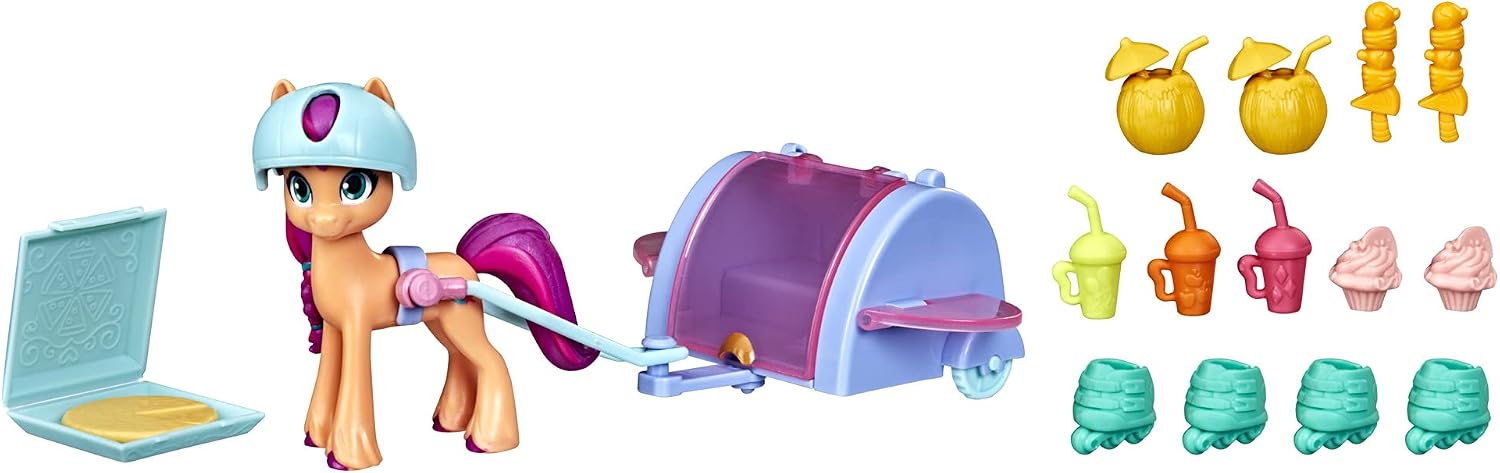 Игровой набор My Little Pony Санни Старскаут Movie Magic с тележкой, F2449